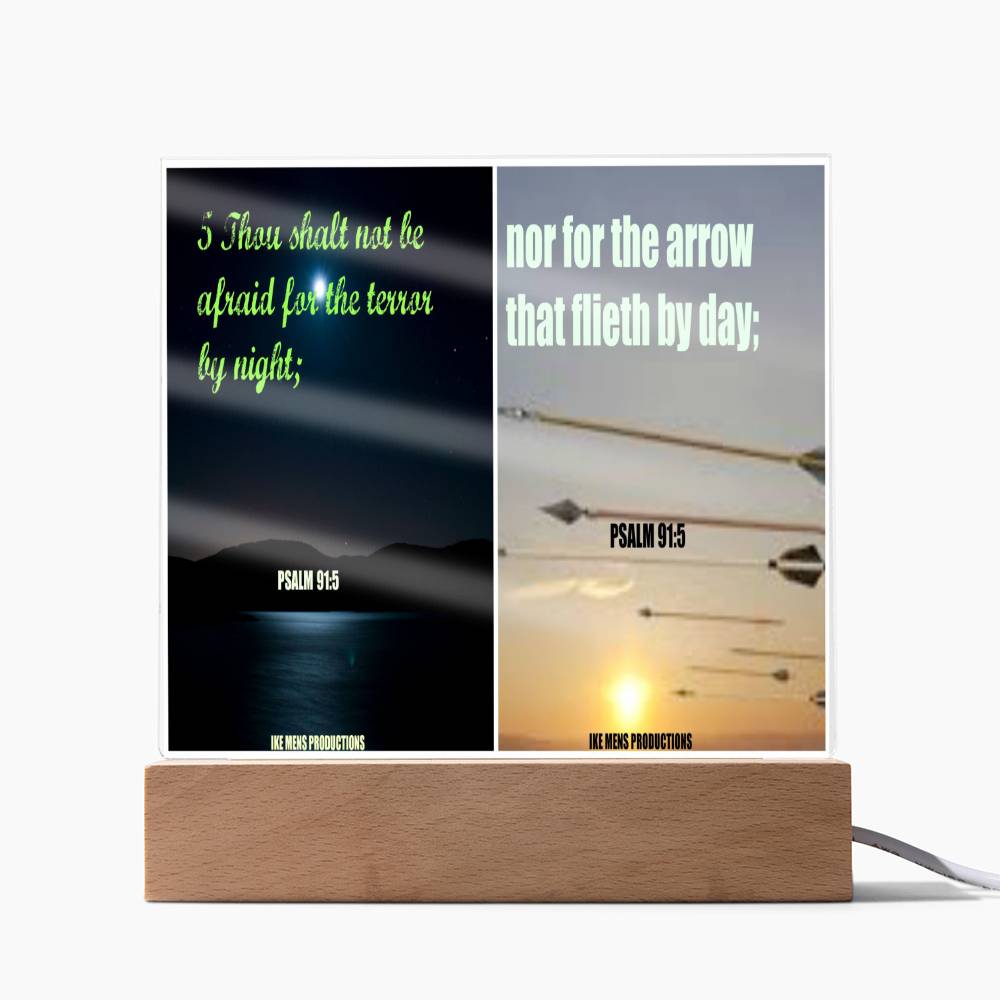IKE MENS Scripture Collage Acrylic Square Plaque