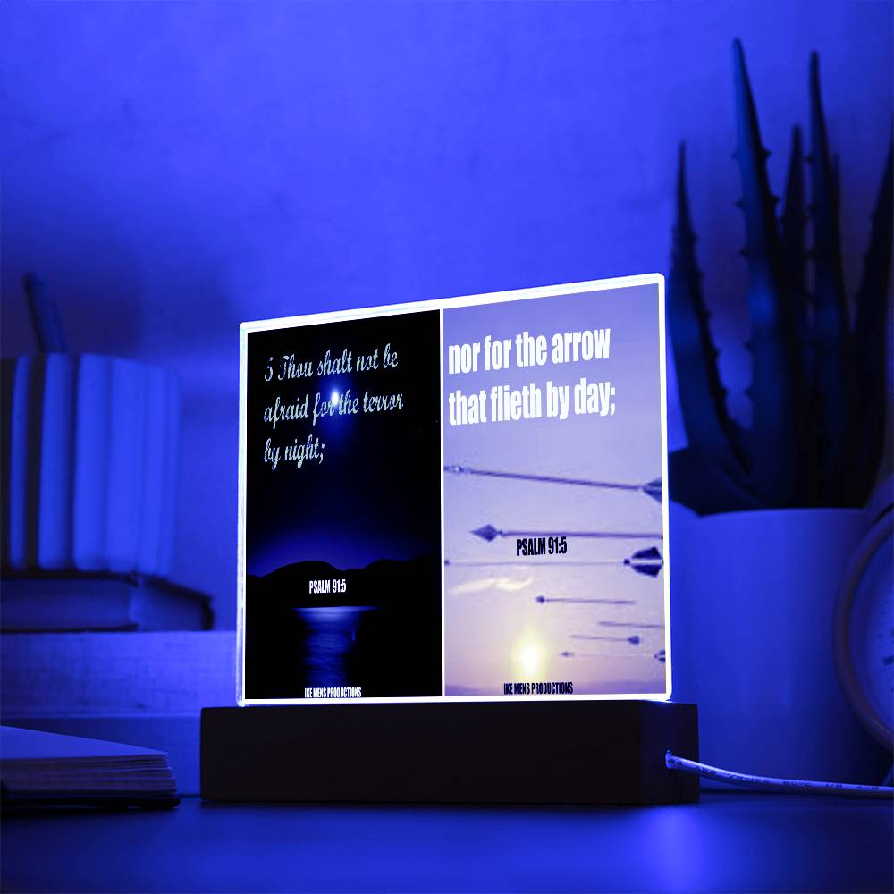IKE MENS Scripture Collage Acrylic Square Plaque
