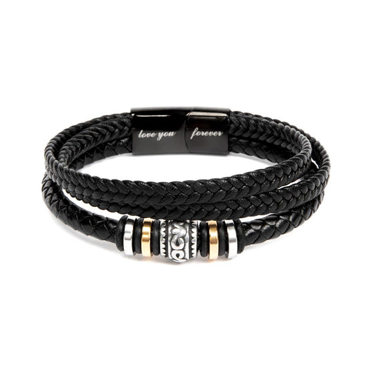 IKE MENS Scripture  Collage Love You Forever Bracelet