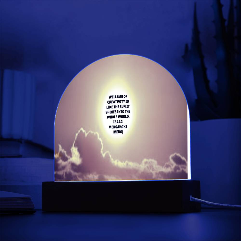 IKE MENS Quote Acrylic Dome Plaque