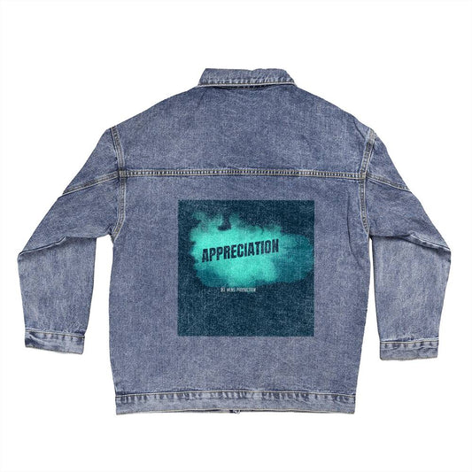 APPRECIATION  Oversized Women's DTG Denim Jacket