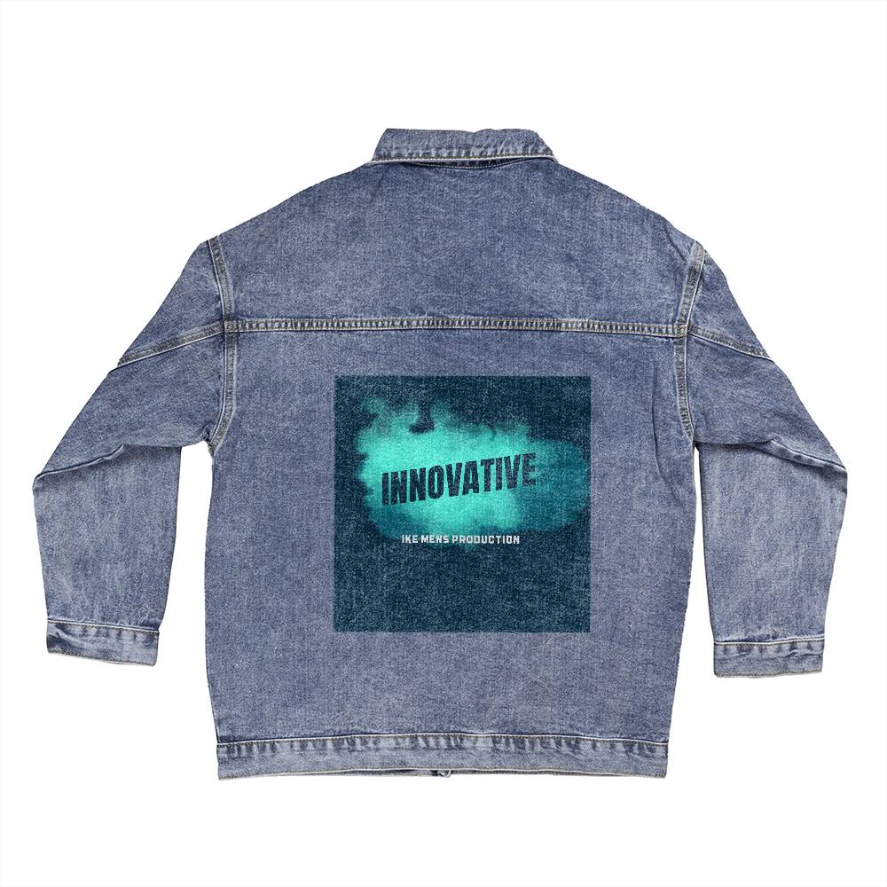 INNOVATIVE  Oversized Women's DTG Denim Jacket
