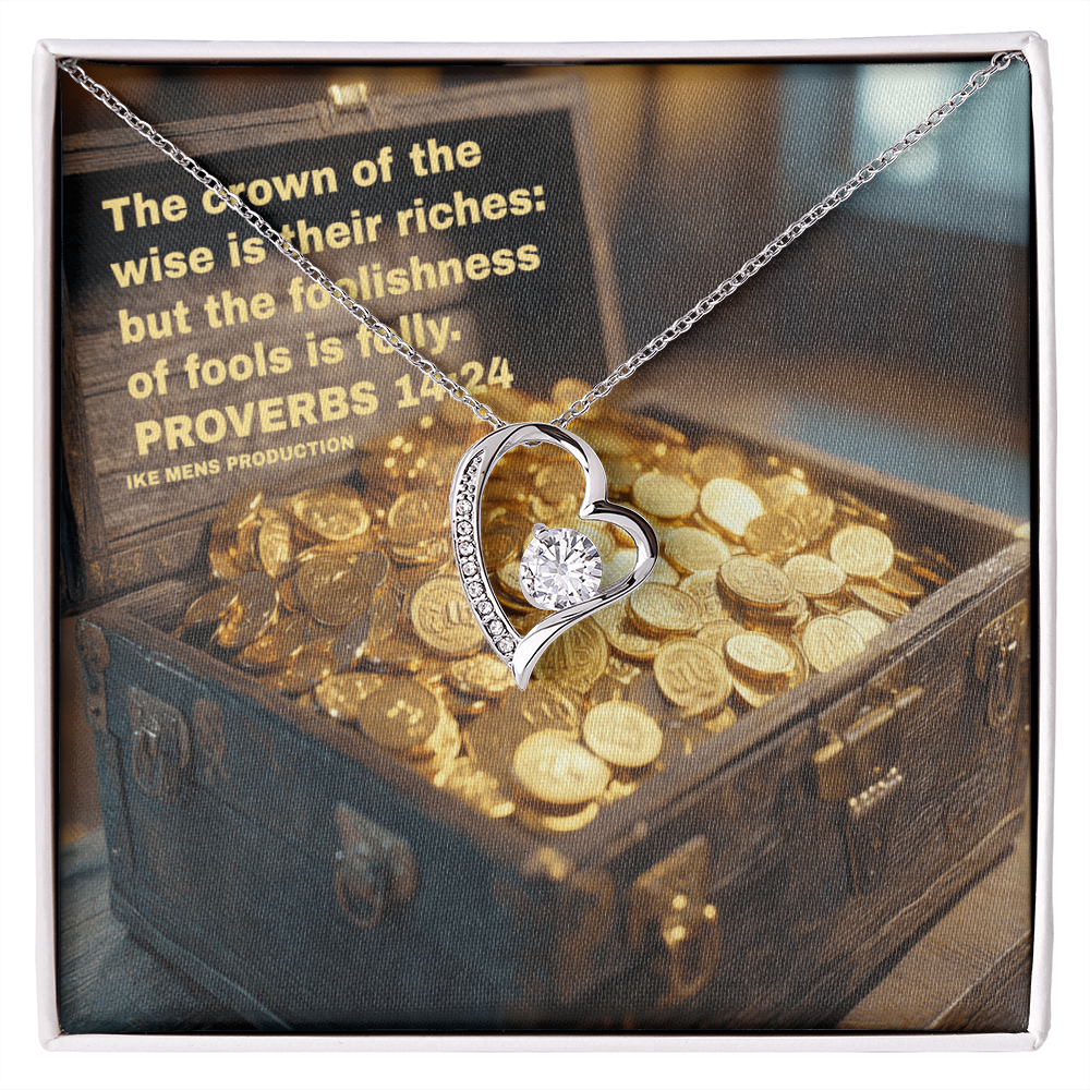 THE CROWN OF THE WISE Forever Love Necklace