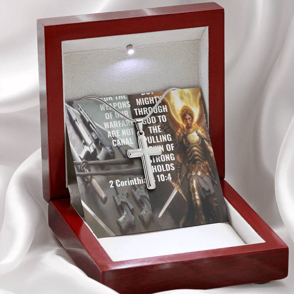 IKE MENS SCRIPTURE COLLAGE CROSS