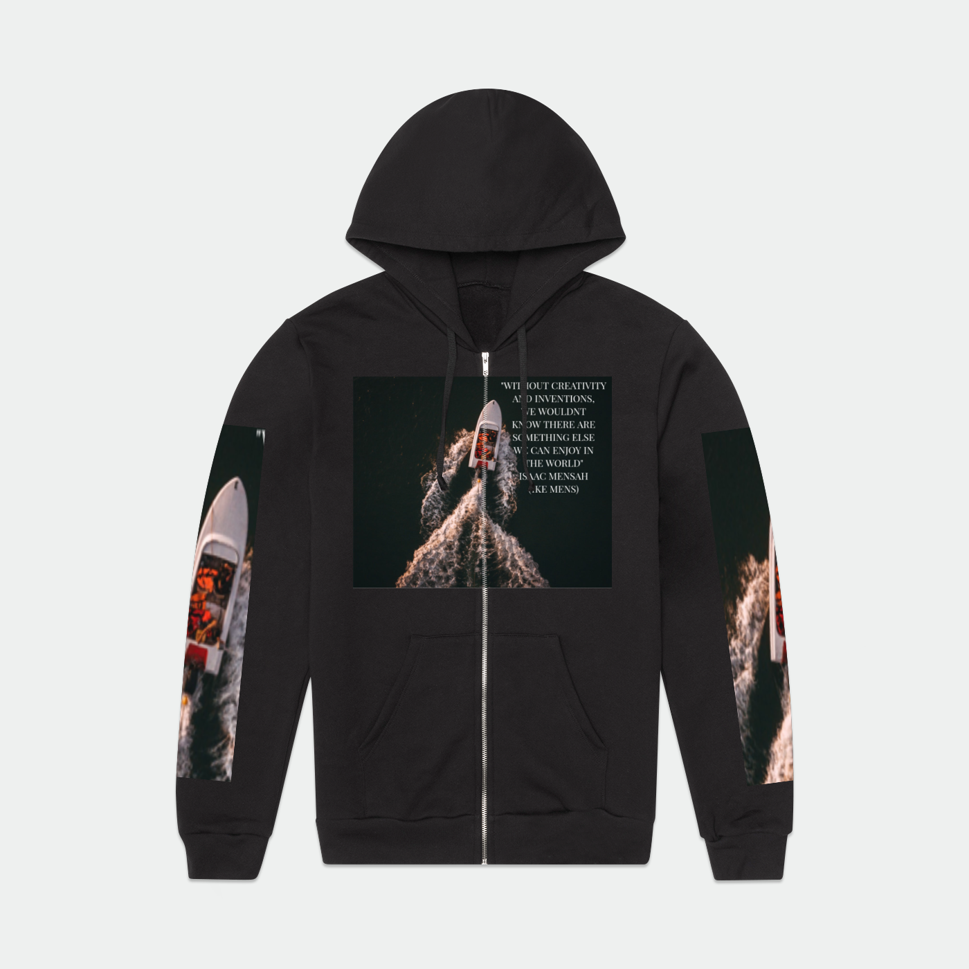 IKE MENS Quote ZIPUP HOODIE Unisex Zipup Hoodie