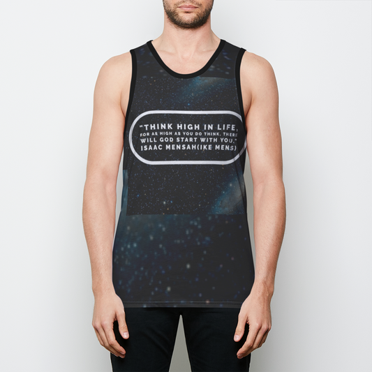 IKE MENS Quote Tank Top Mens Binded Tank Top