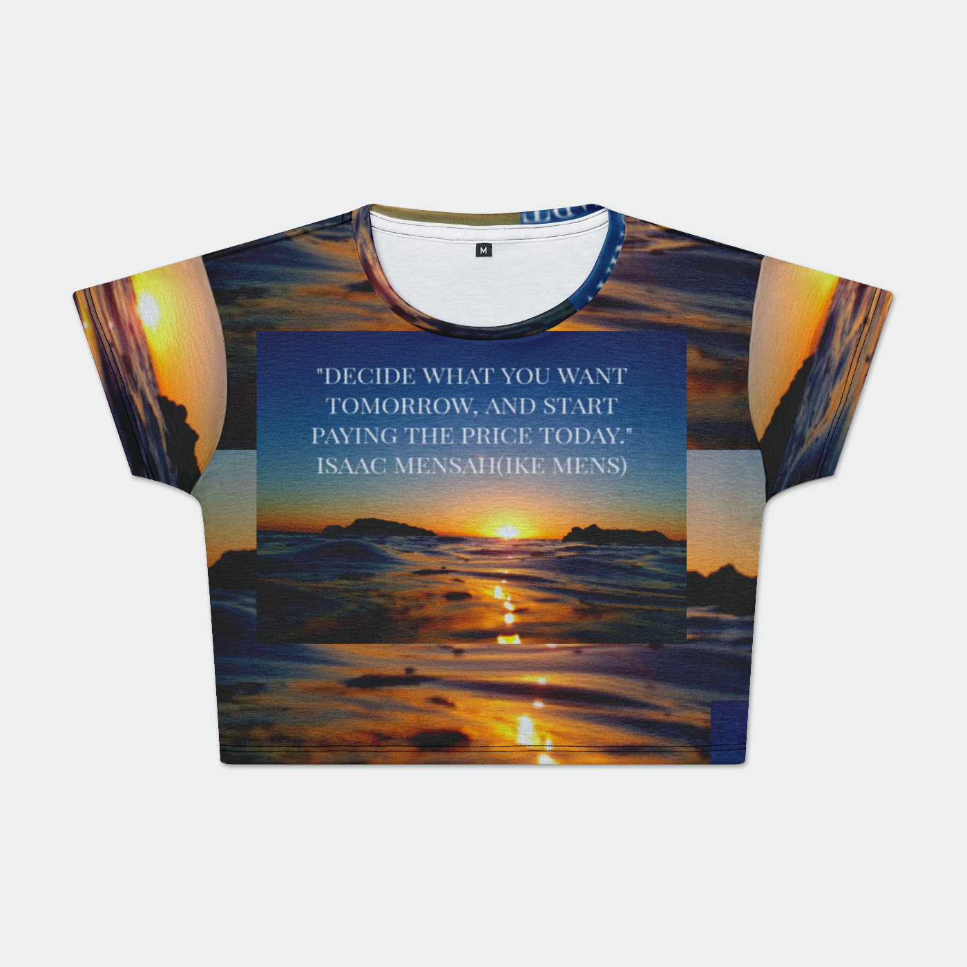 IKE MENS Quote Women Crop Tee Womens Crop Tee