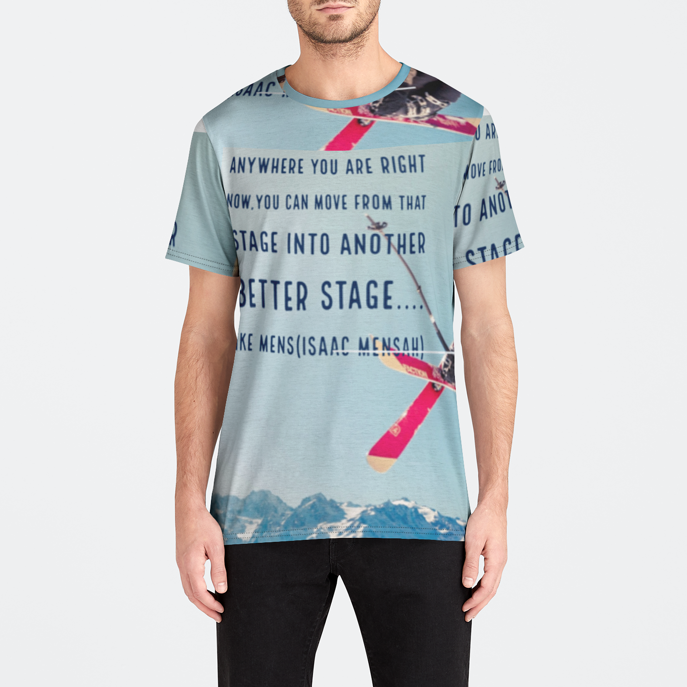 IKE MENS Quote Mens Crew T Mens Crew Tee