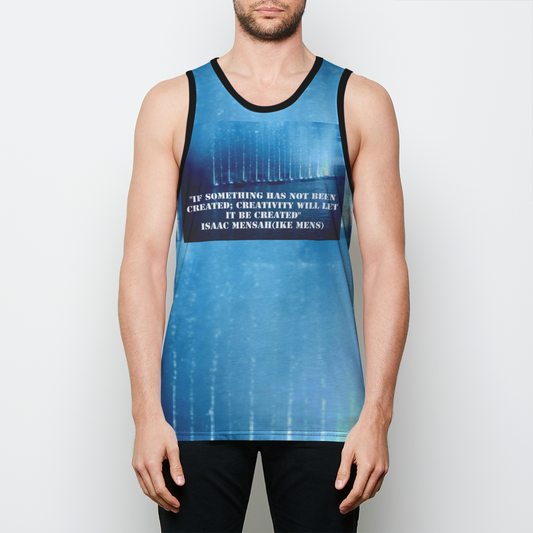 IKE MENS Quote Tank Tops Mens Binded Tank Top