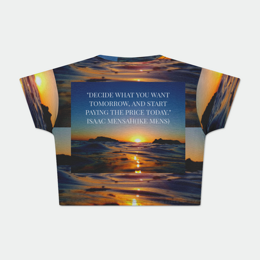 IKE MENS Quote Women Crop Tee Womens Crop Tee