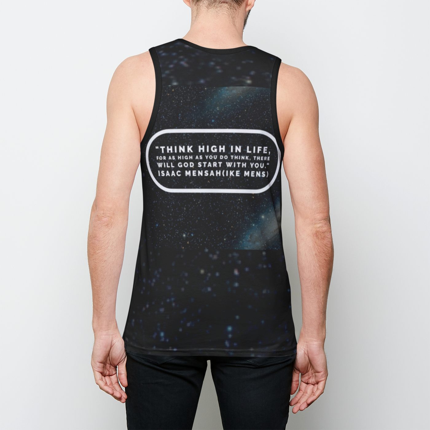 IKE MENS Quote Tank Top Mens Binded Tank Top