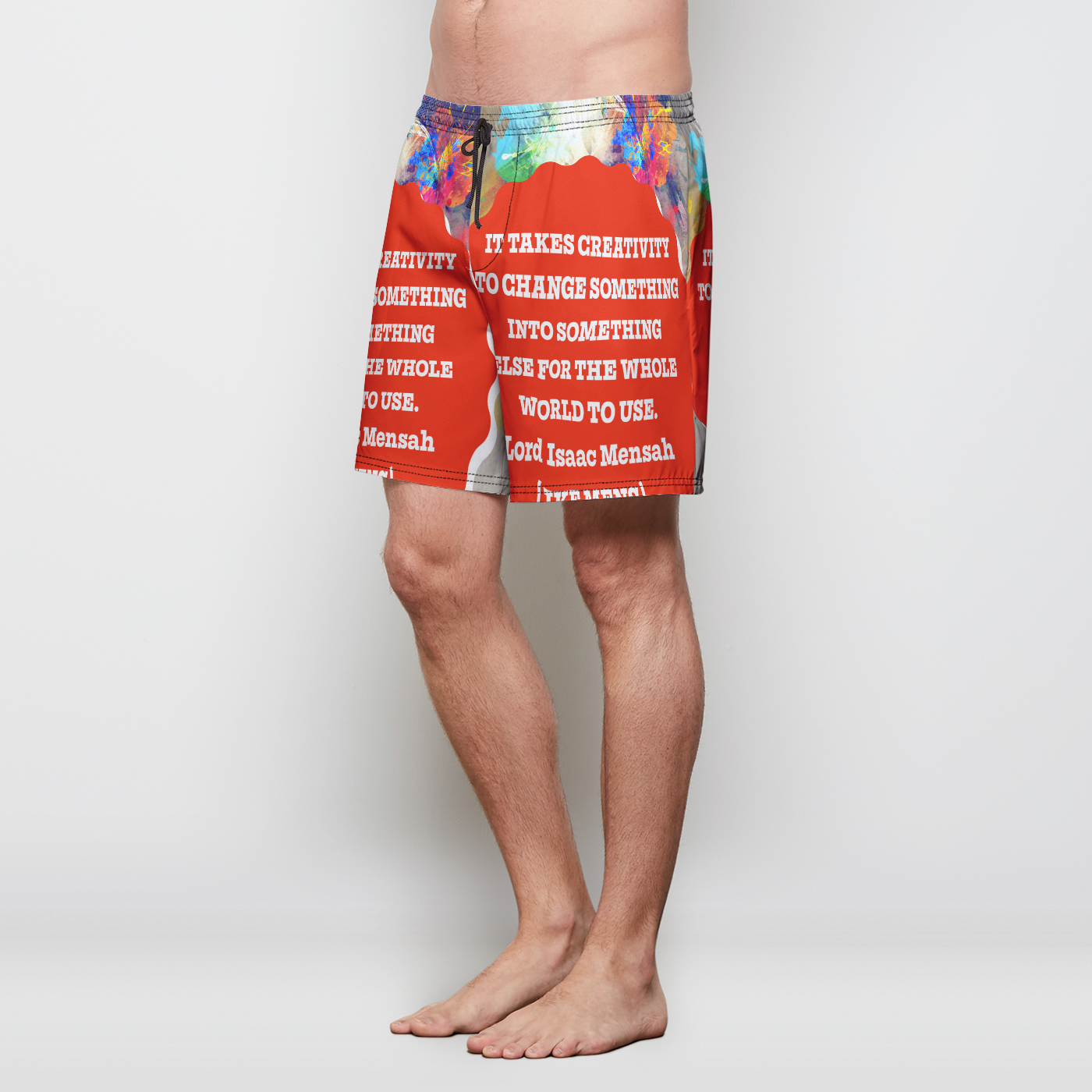 IKE MENS Quote Shorts Mens Swim Trunks