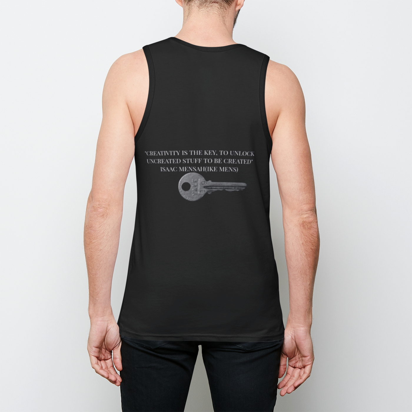 IKE MENS QUOTE TANK TOP FASHION Mens Binded Tank Top
