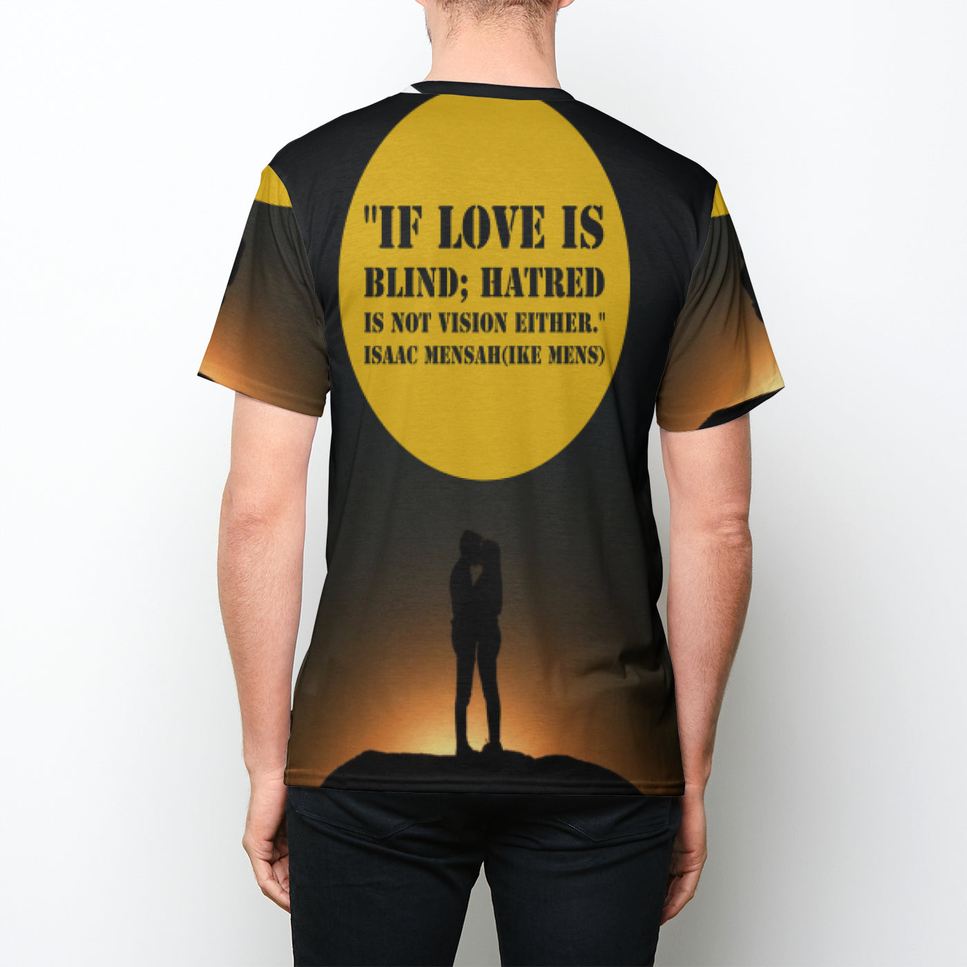 IKE MENS QUOTE IF LOVE  Mens Crew Tee