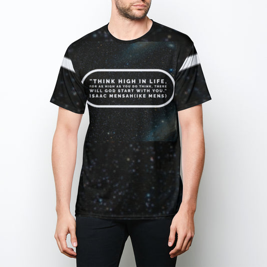 IKE MENS QUOTE THINK HIGH TEE Mens Crew Tee