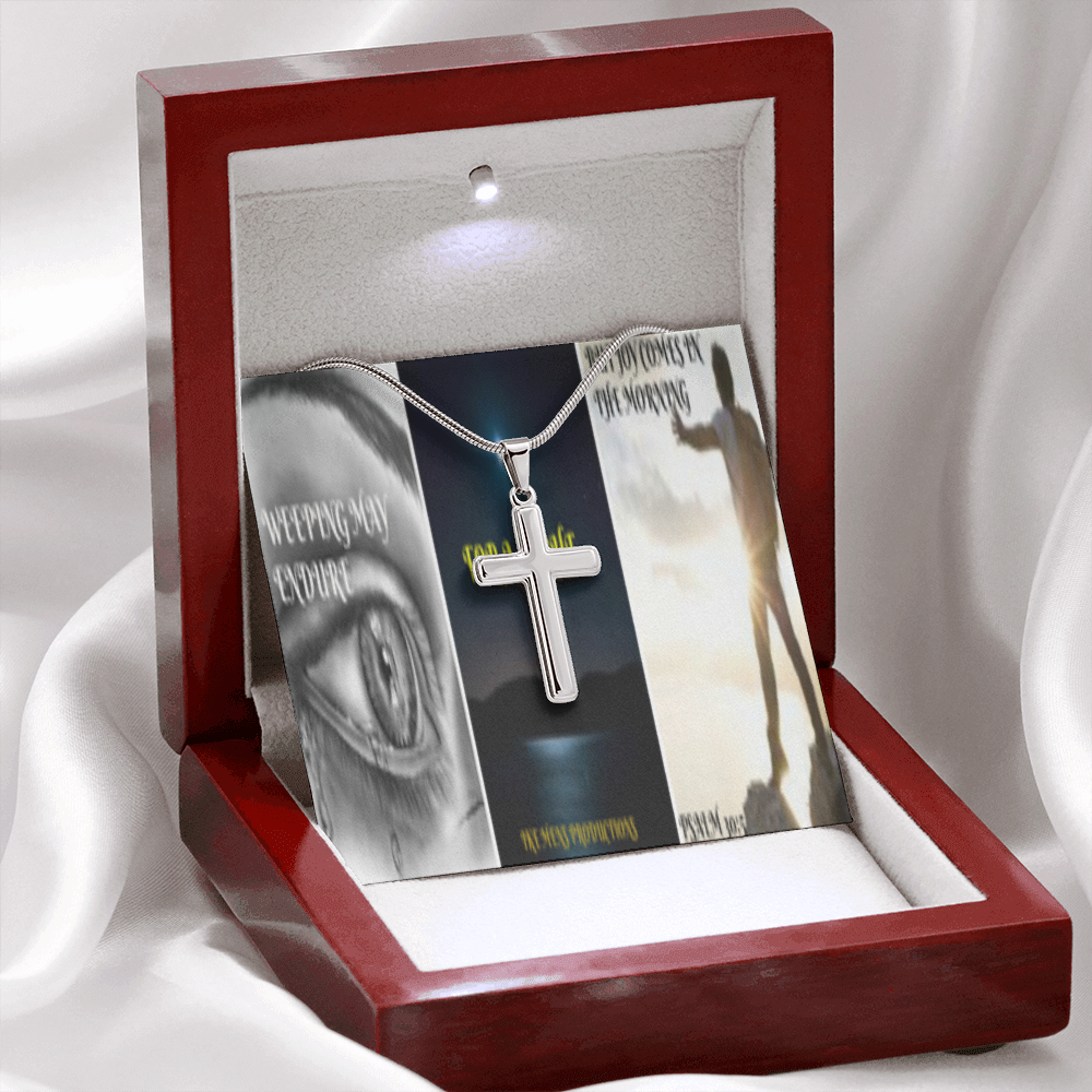 IKE MENS Scripture Collage Cross