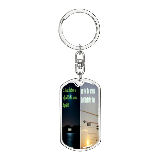 IKE MENS SCRIPTURE COLLAGE KEYCHAIN