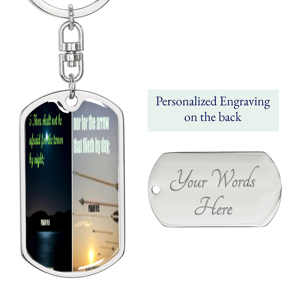 IKE MENS SCRIPTURE COLLAGE KEYCHAIN