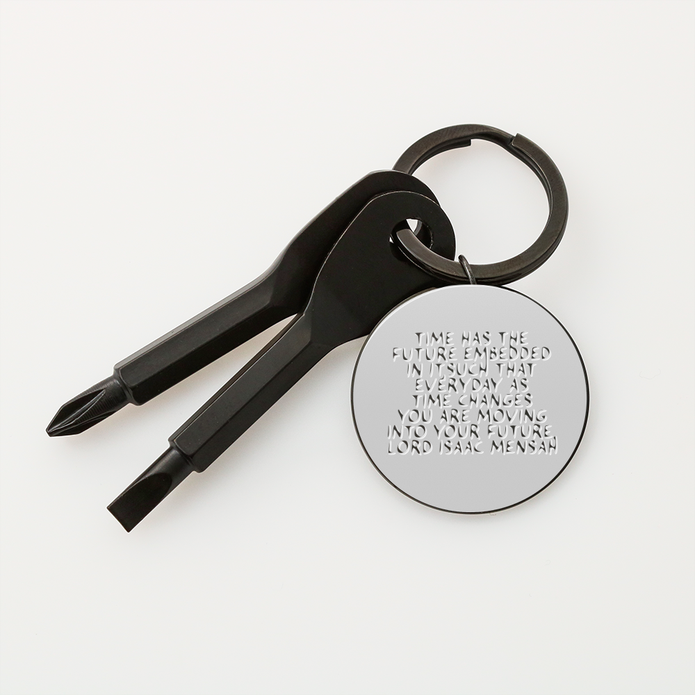 IKE MENS Quote Screwdriver Keychain