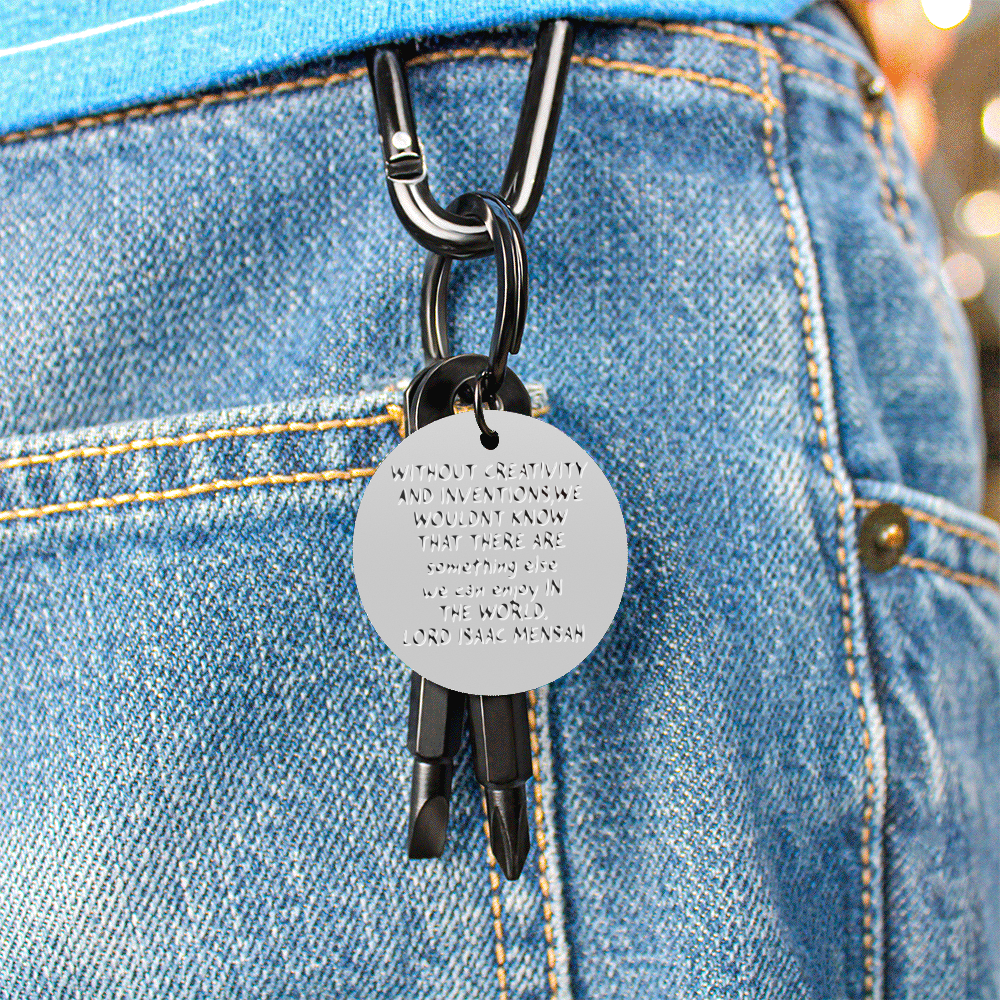 IKE MENS Quote Screwdriver Keychain