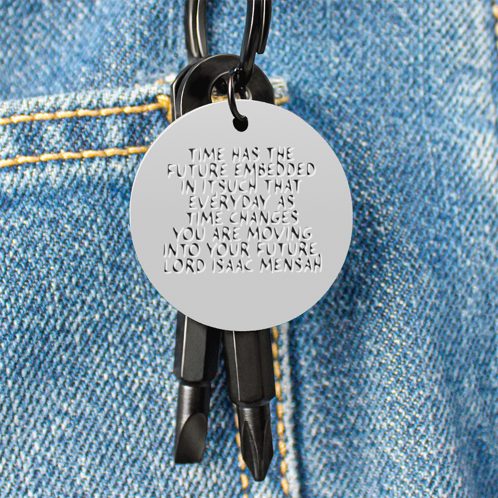 IKE MENS Quote Screwdriver Keychain