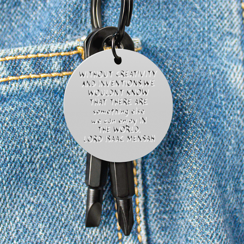 IKE MENS Quote Screwdriver Keychain