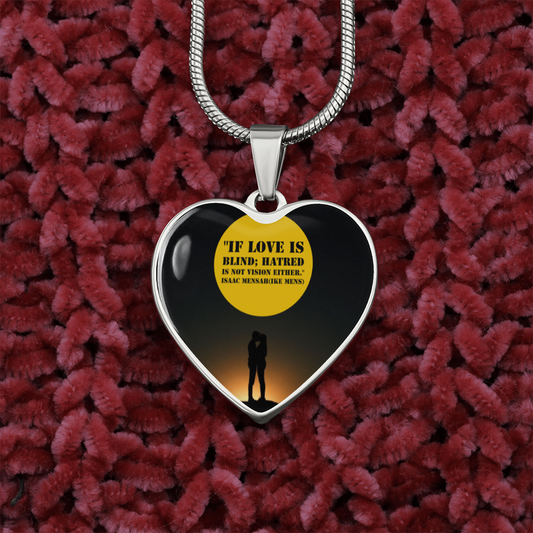 IKE MENS QUOTE HEART JEWELRY