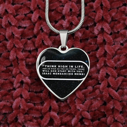 IKE MENS QUOTE HEART JEWELRY