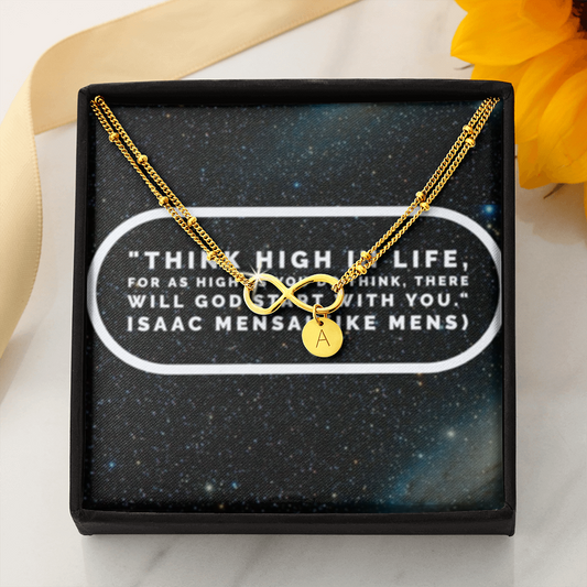 IKE MENS QUOTE INFINITY BRACELET