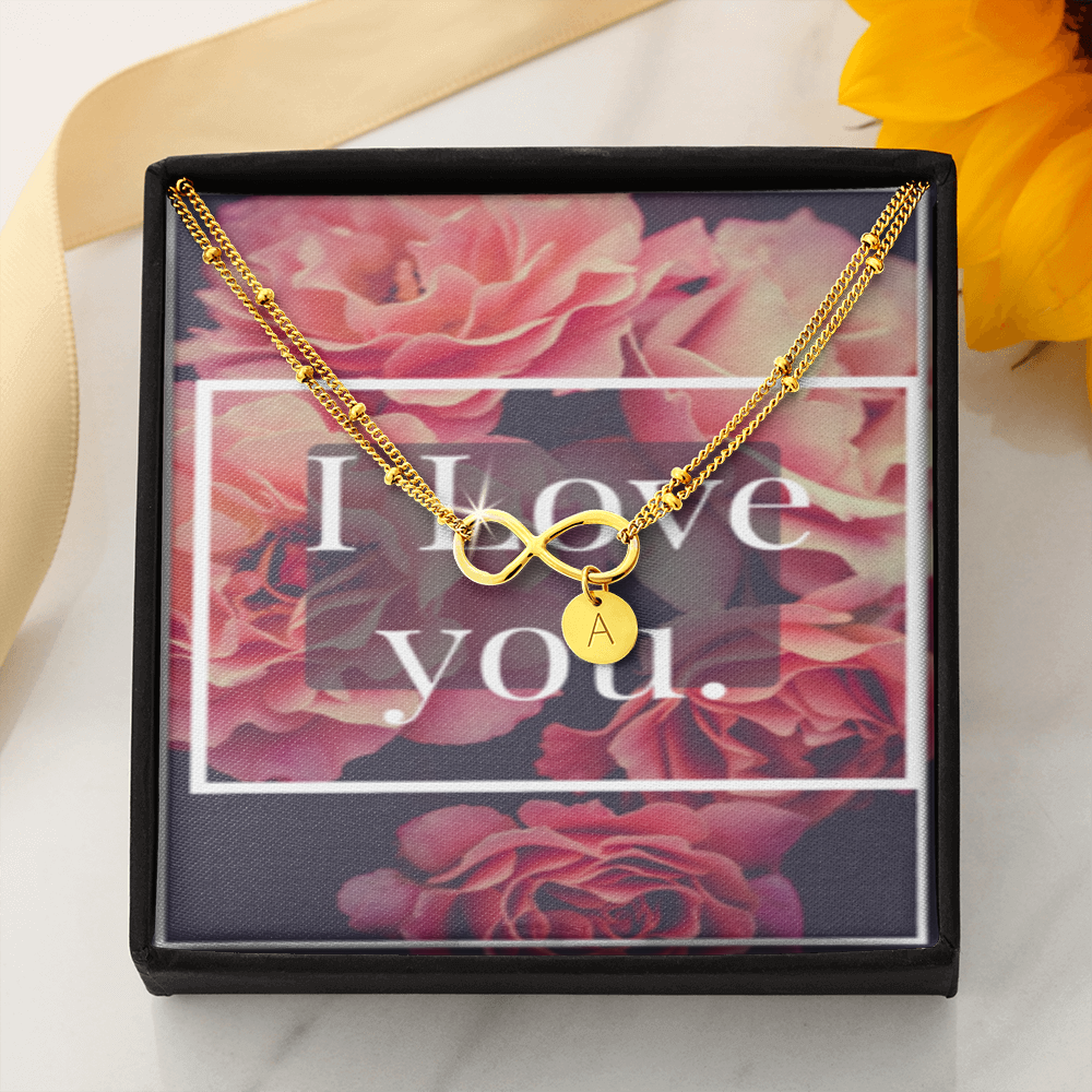 I LOVE YOU INFINITY BRACELET GOLD