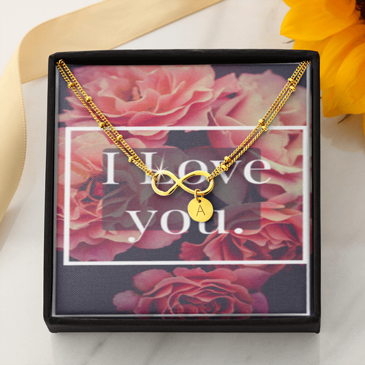 I LOVE YOU INFINITY BRACELET GOLD