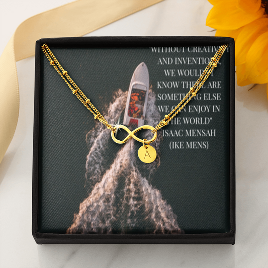 IKE MENS Quote Infinity Bracelet