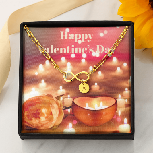 Happy Valentine's Day INFINITY BRACELET Gold