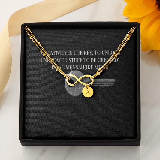 IKE MENS QUOTE INFINITY BRACELET