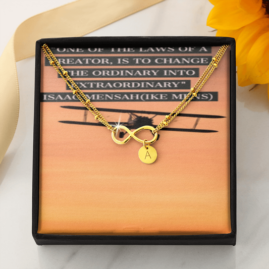 IKE MENS QUOTE INFINITY BRACELET