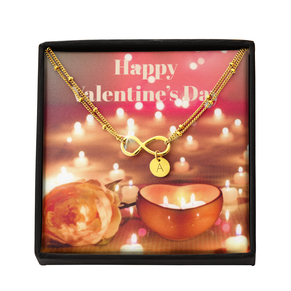 Happy Valentine's Day INFINITY BRACELET Gold