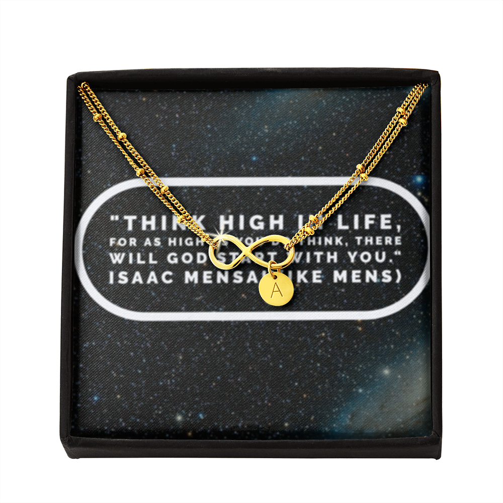 IKE MENS QUOTE INFINITY BRACELET