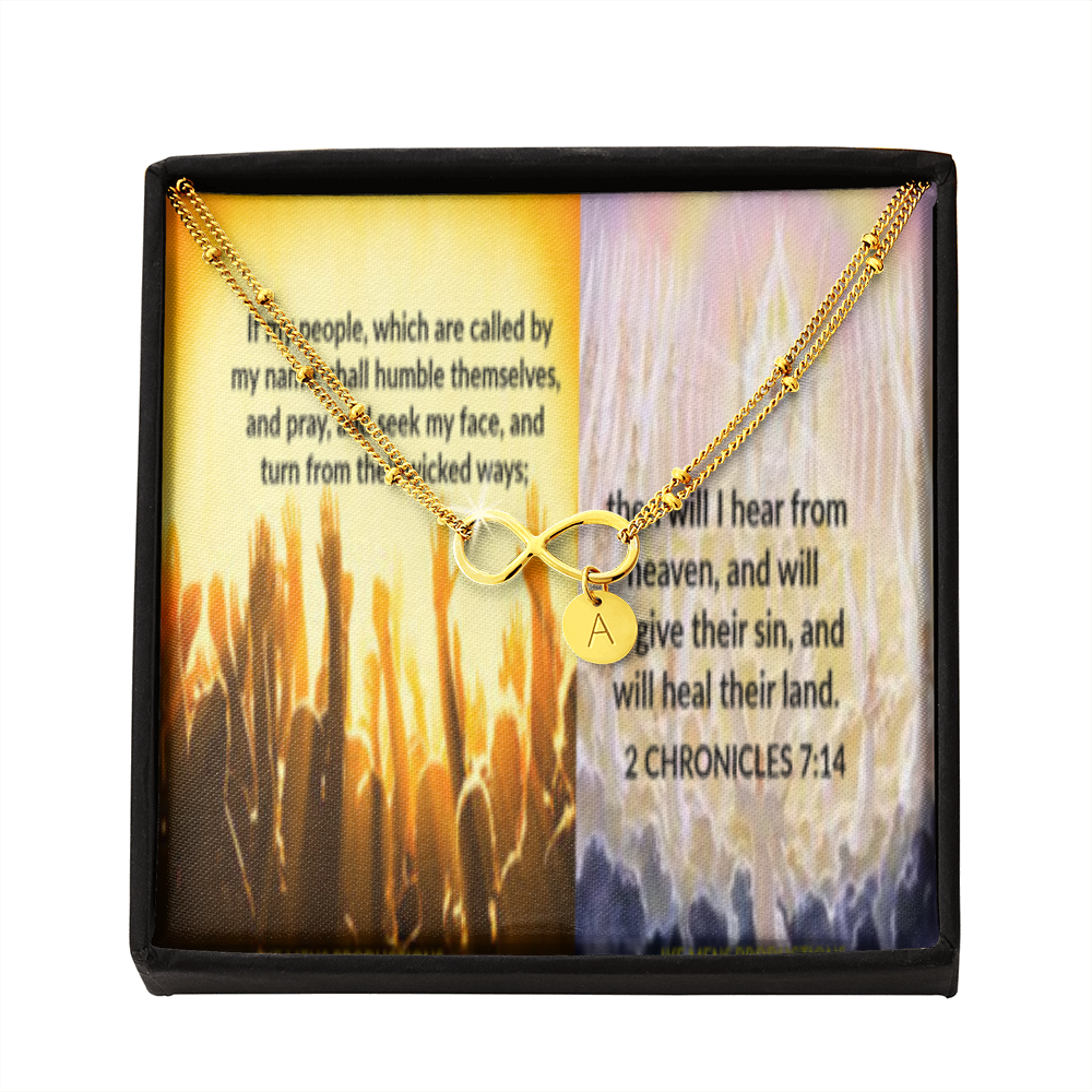 IKE MENS SCRIPTURE COLLAGE INFINITY BRACELET GOLD