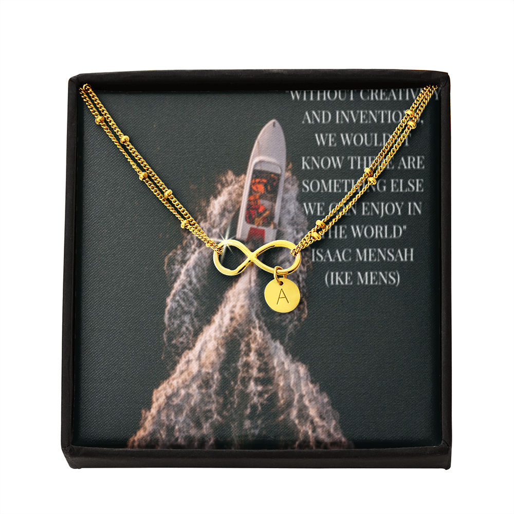 IKE MENS Quote Infinity Bracelet