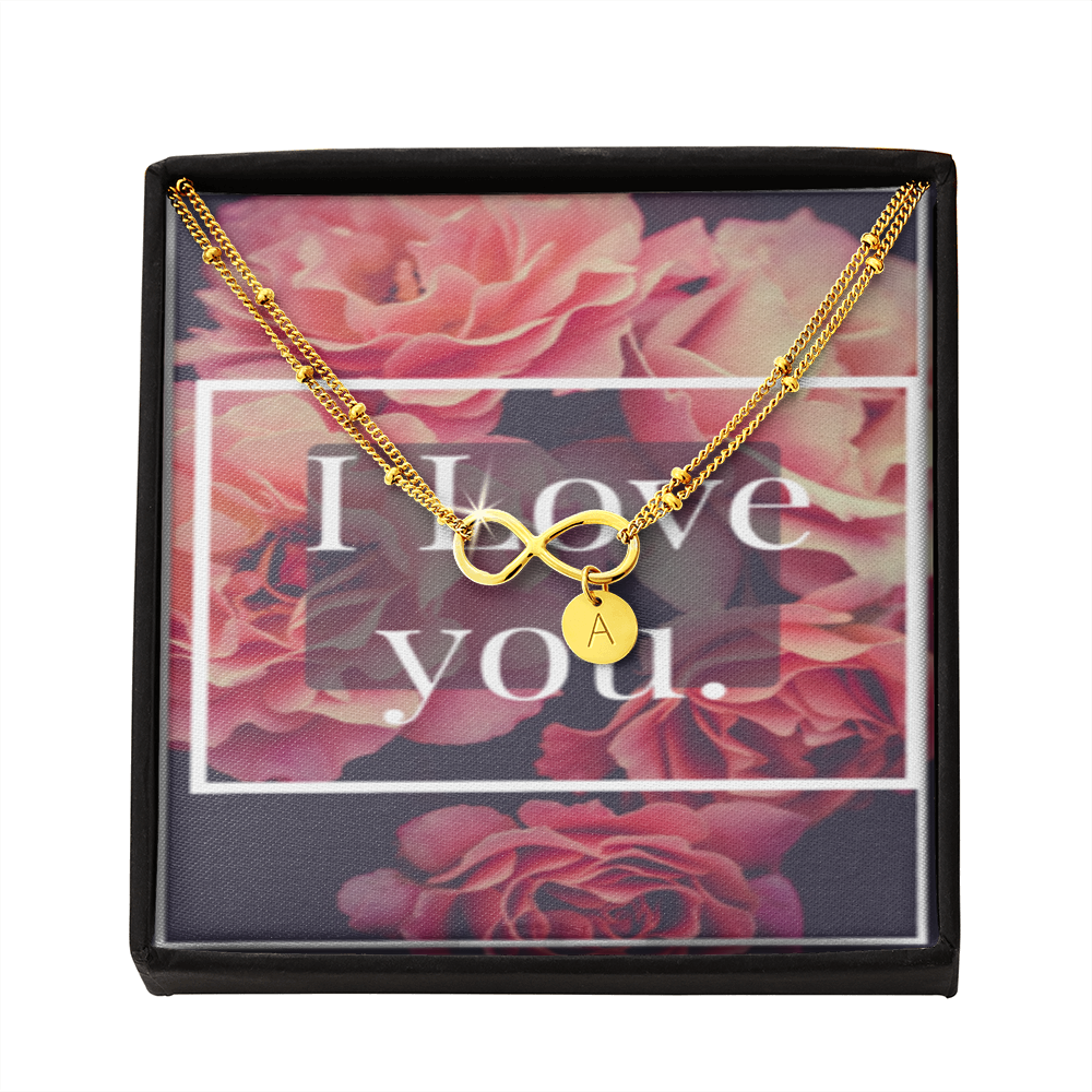 I LOVE YOU INFINITY BRACELET GOLD