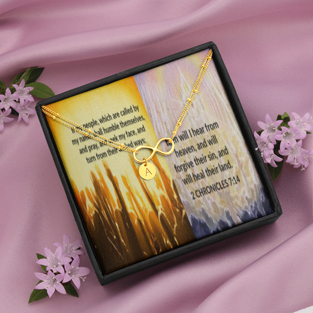 IKE MENS SCRIPTURE COLLAGE INFINITY BRACELET GOLD