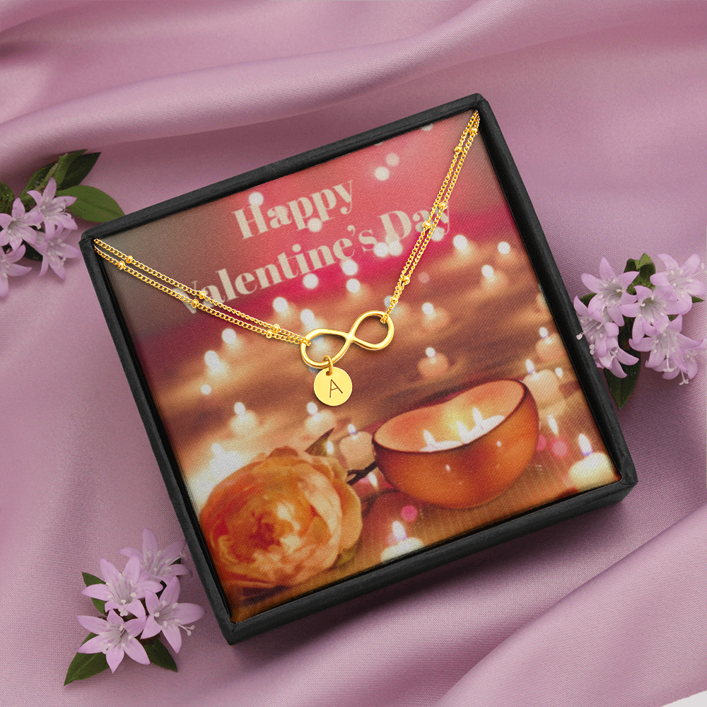 Happy Valentine's Day INFINITY BRACELET Gold