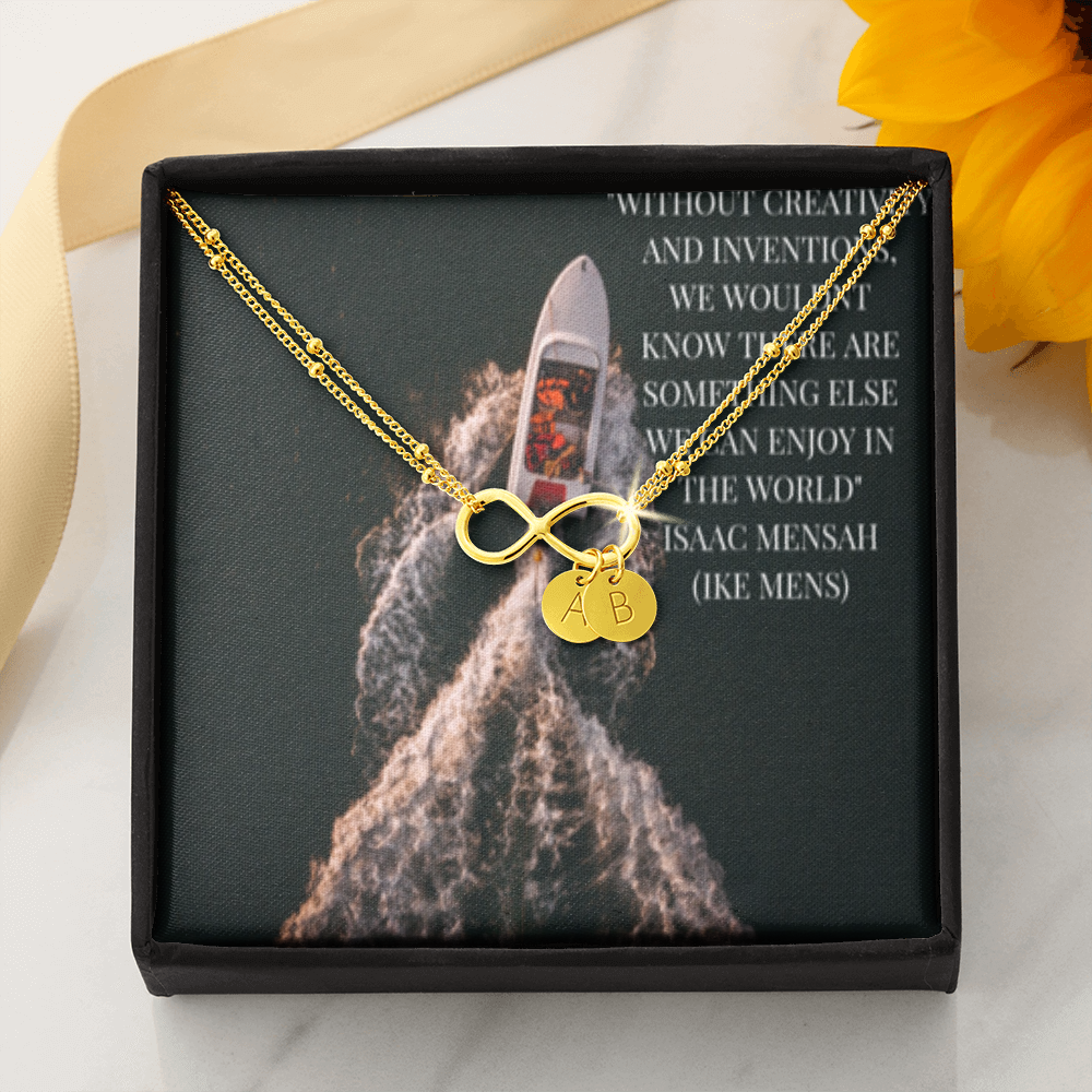 IKE MENS Quote Infinity Bracelet