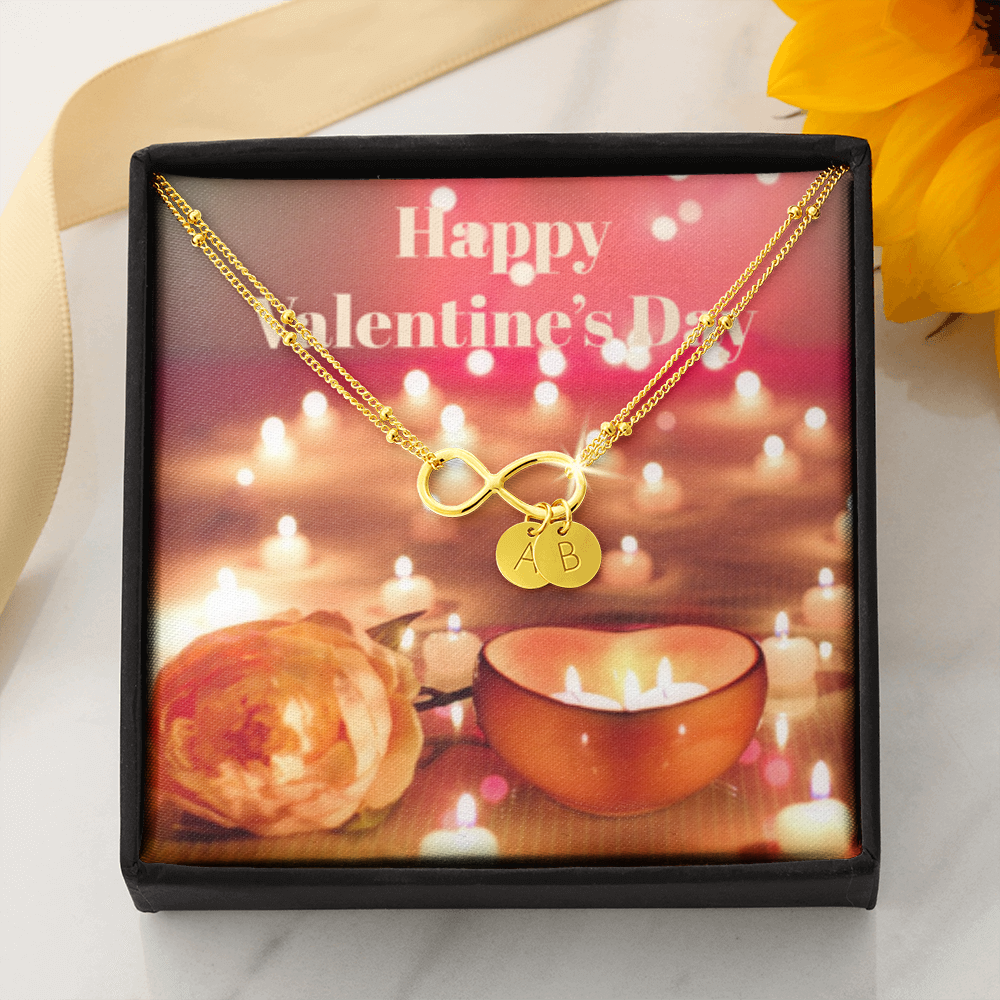 Happy Valentine's Day INFINITY BRACELET Gold