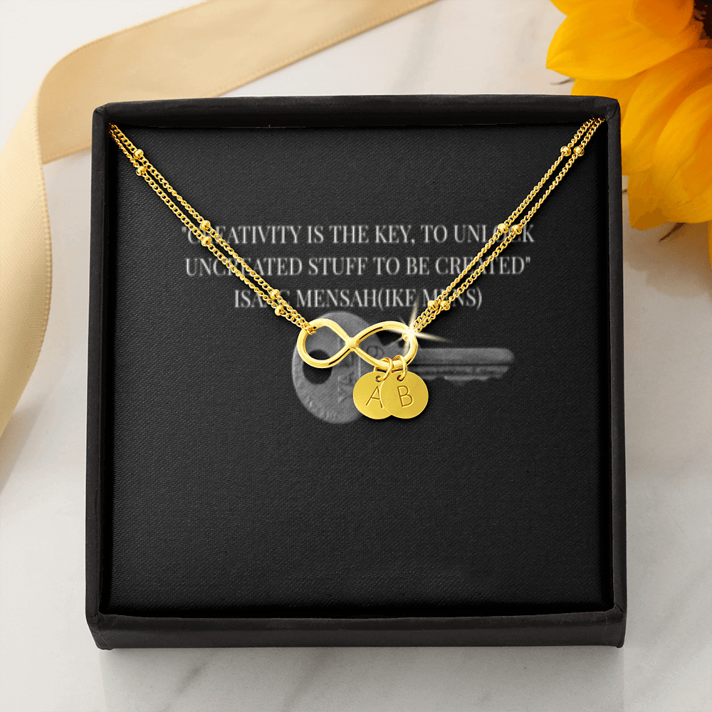 IKE MENS QUOTE INFINITY BRACELET