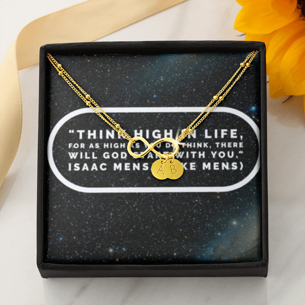 IKE MENS QUOTE INFINITY BRACELET