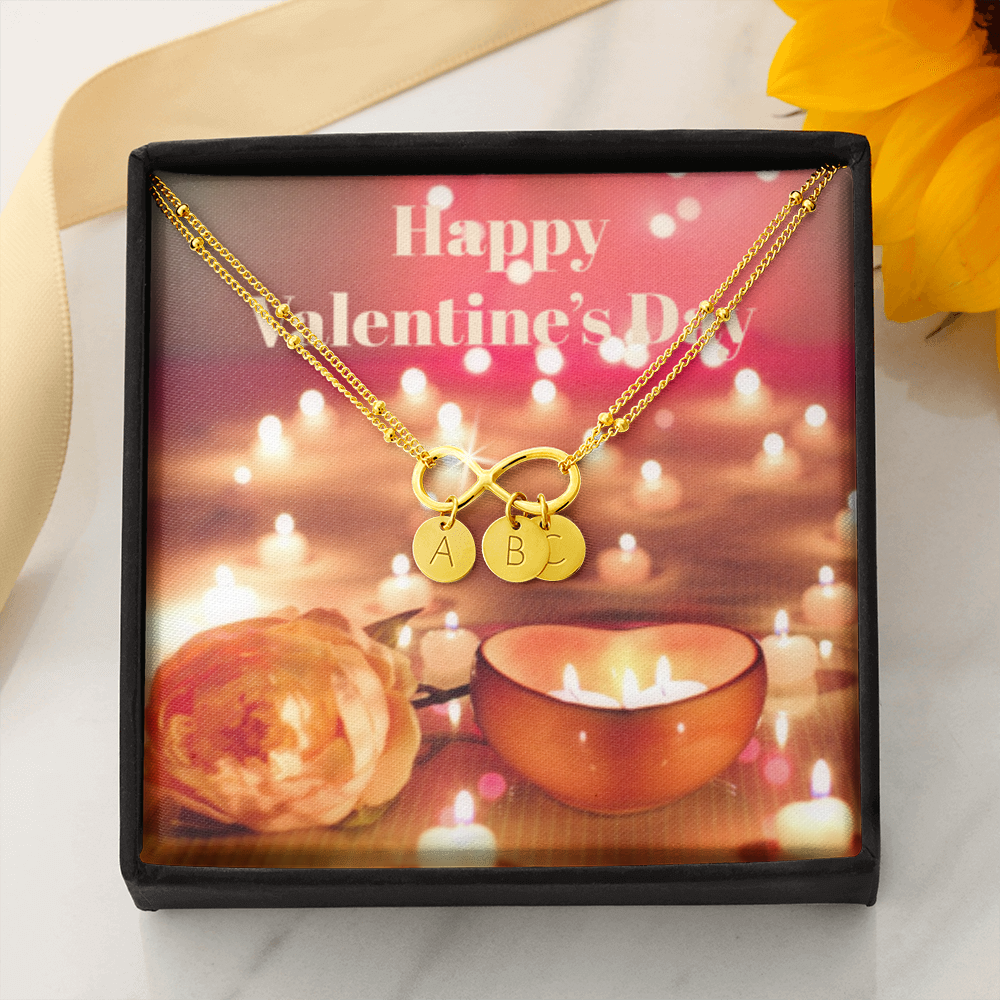 Happy Valentine's Day INFINITY BRACELET Gold