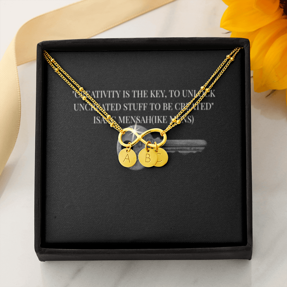 IKE MENS QUOTE INFINITY BRACELET