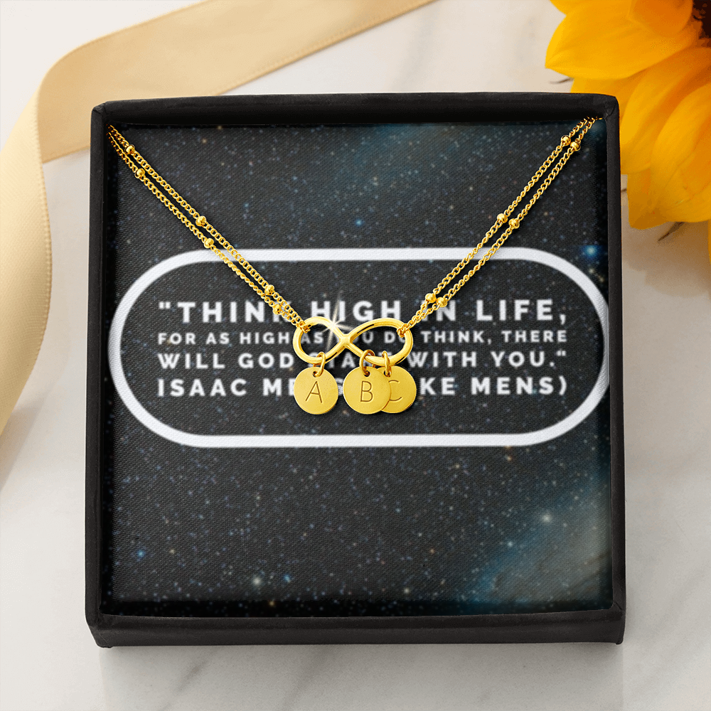 IKE MENS QUOTE INFINITY BRACELET