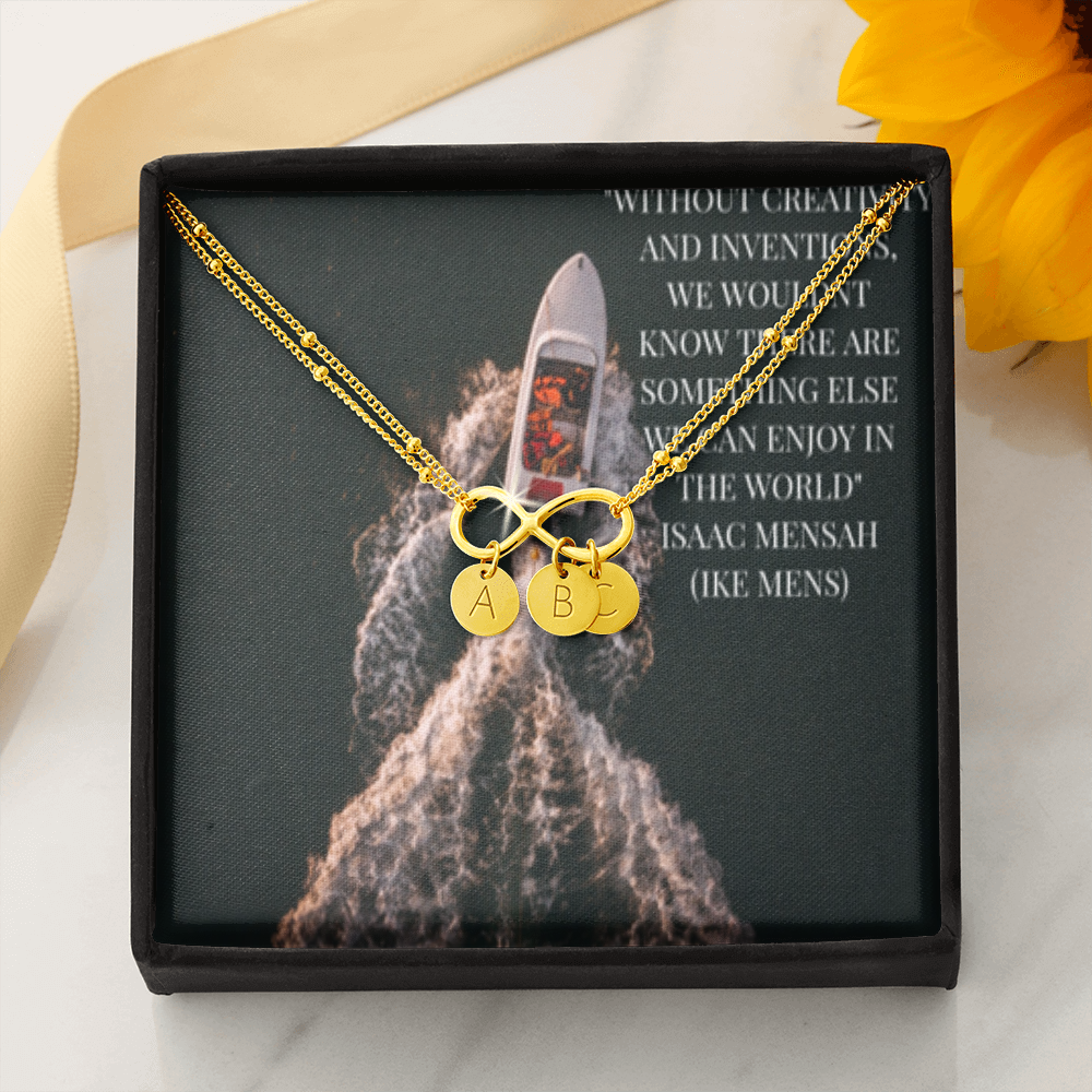 IKE MENS Quote Infinity Bracelet